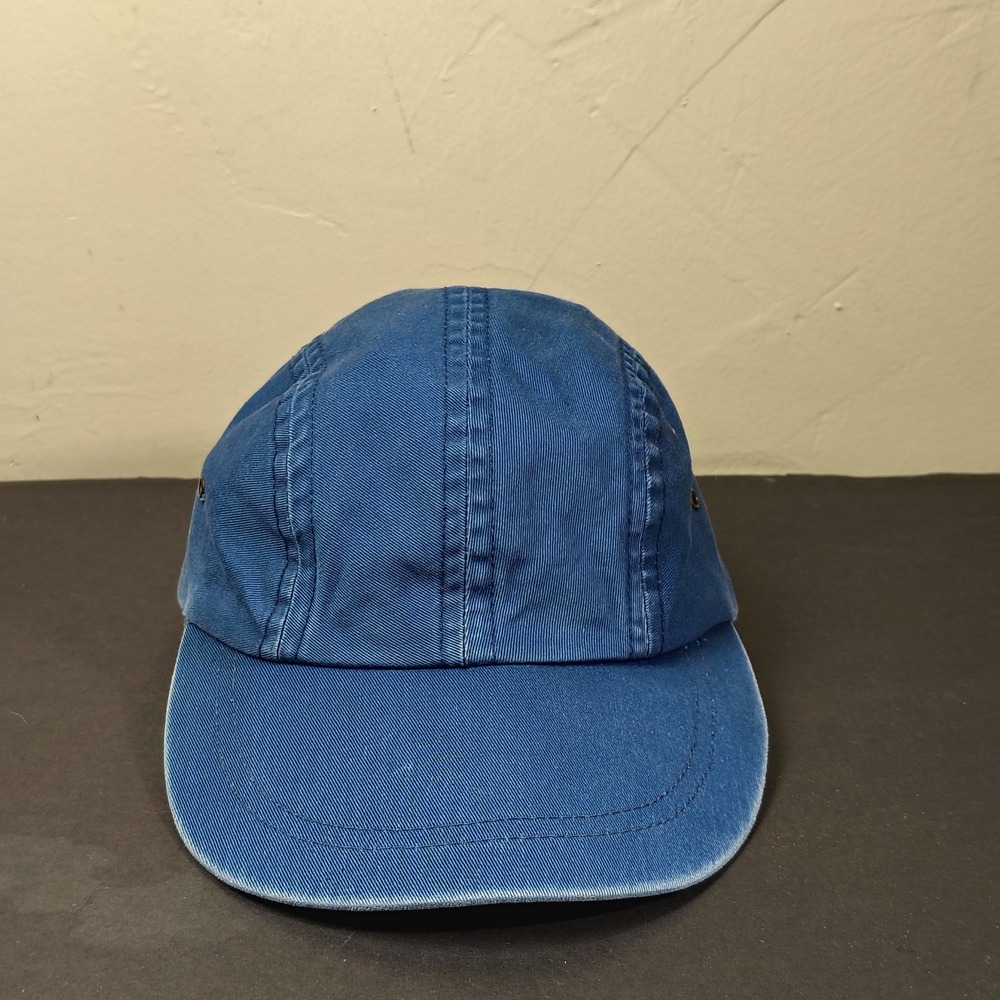 Vintage 90s Banana Republic Hat Cap 4 Panel Made in USA Blue Cotton Medium